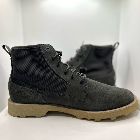 NWT SOREL Men's Caribou OTM Waterproof Chukka Boots. Color Jet/Tan Size: 9 - Picture 7 of 14